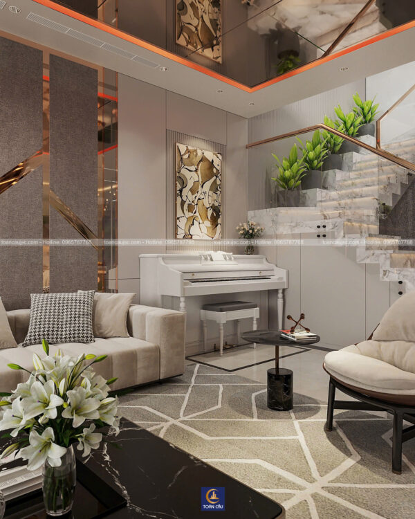 Thiết kế nội thất cho biệt thự hiện đại - anh Tùng - Lạng Sơn